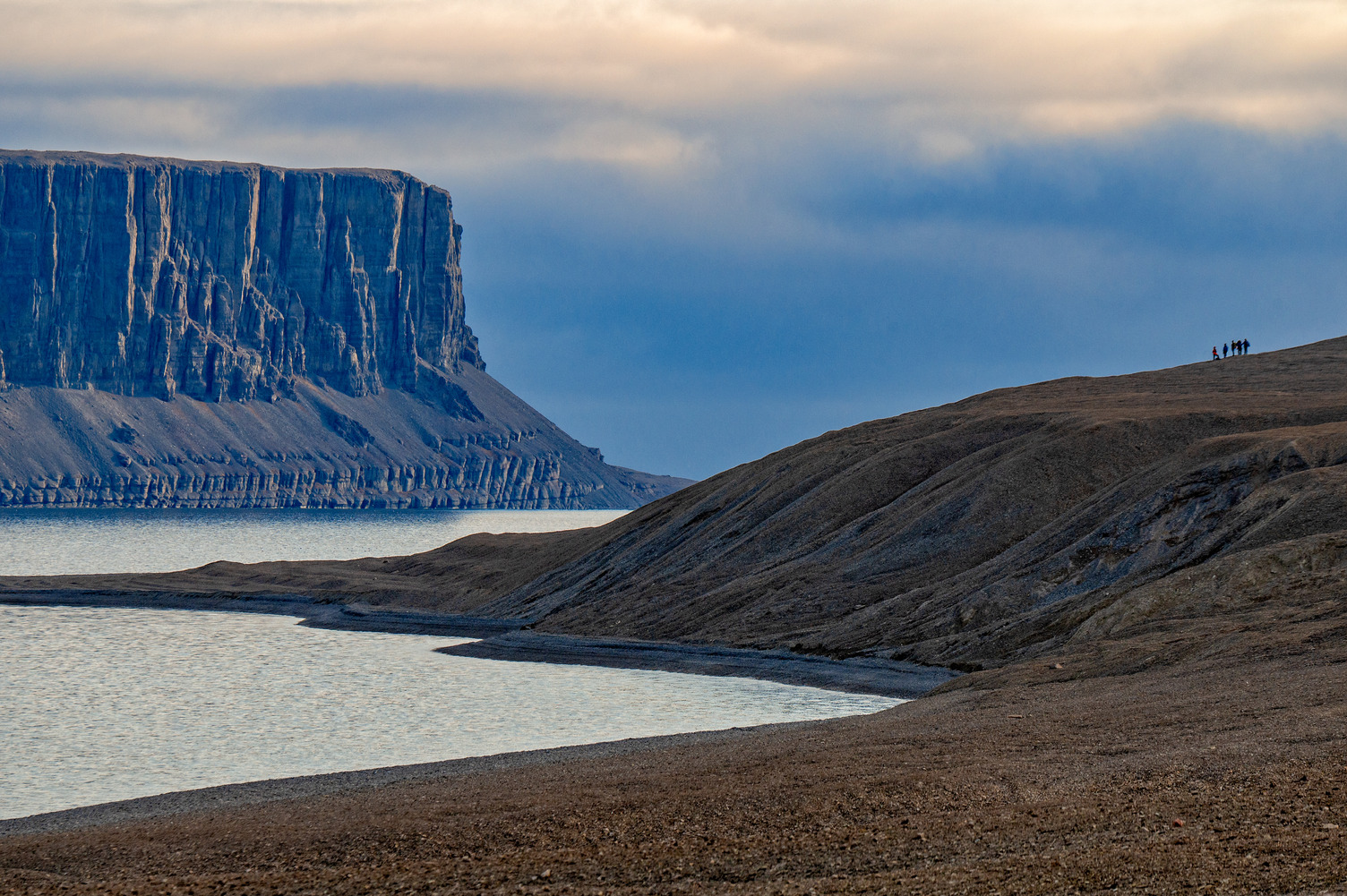 A scenic landscape in the Canadian Arctic.